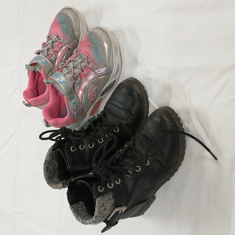 Girls 10.5 sneakers and lace up boots BUNDLE!!